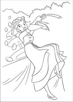 coloring page Princess and the Frog